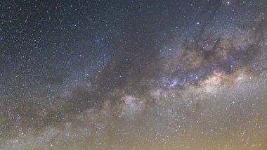Milky Way ,Long exposure photograph. clipart