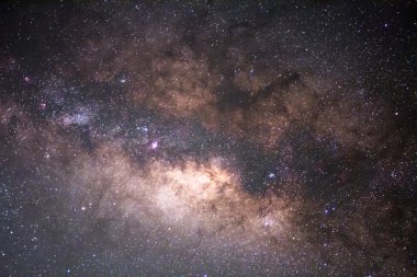 The Panorama Milky Way ,Long exposure photograph. clipart
