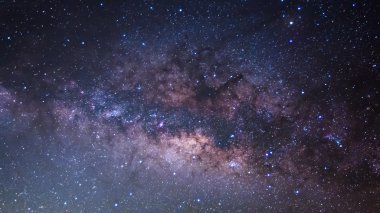 Samanyolu Panorama, uzun pozlama fotoğraf.