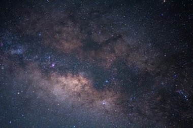 Samanyolu Panorama, uzun pozlama fotoğraf.