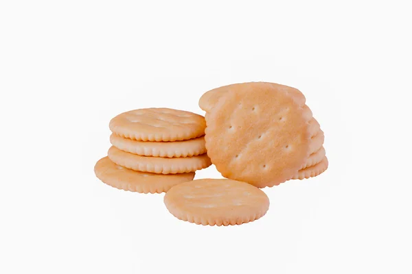 Biscoitos isolados no fundo branco. — Fotografia de Stock