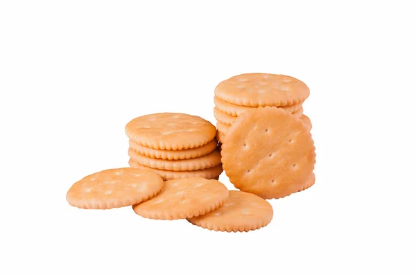 Biscoitos isolados no fundo branco. — Fotografia de Stock