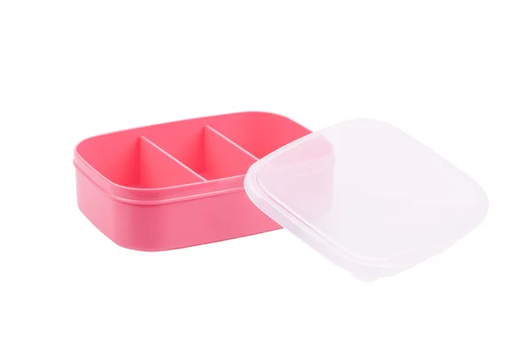 Colorful plastic container over white background. — Stock Photo, Image