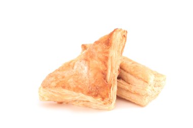 Beyaz arka plan üzerinde izole pasta.