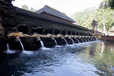 Kutsal bahar su Tirta Empul Hindu tapınağı, Bali Endonezya