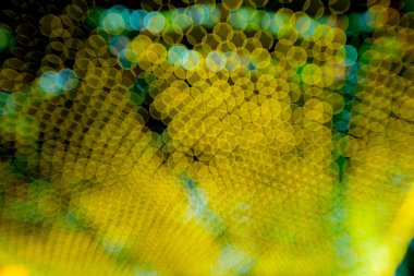 arka plan mavi bokeh daireler Noel arka planı için.