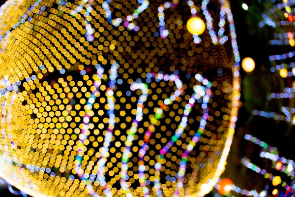 Astratto sfondo blu bokeh cerchi per lo sfondo di Natale . — Foto Stock