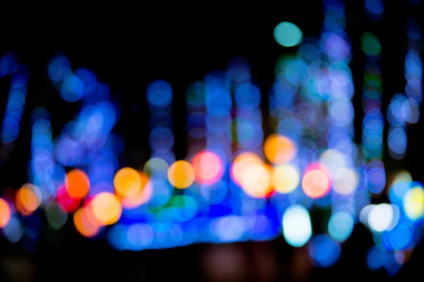 Fondo abstracto círculos bokeh azul para fondo de Navidad . — Foto de Stock