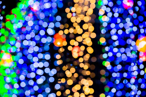 Abstract background blue bokeh circles for Christmas background. — Stock Photo, Image