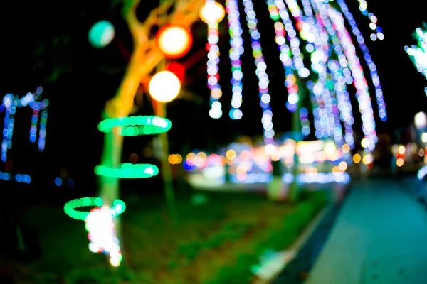 Astratto sfondo blu bokeh cerchi per lo sfondo di Natale . — Foto Stock