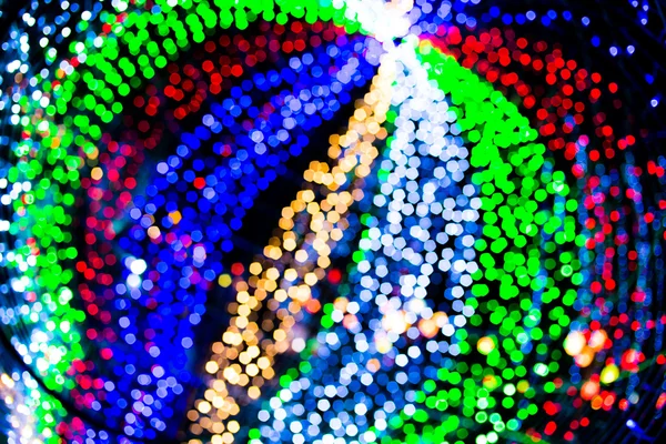 Abstrakter Hintergrund blaue Bokeh-Kreise für Weihnachten Hintergrund. — Stockfoto