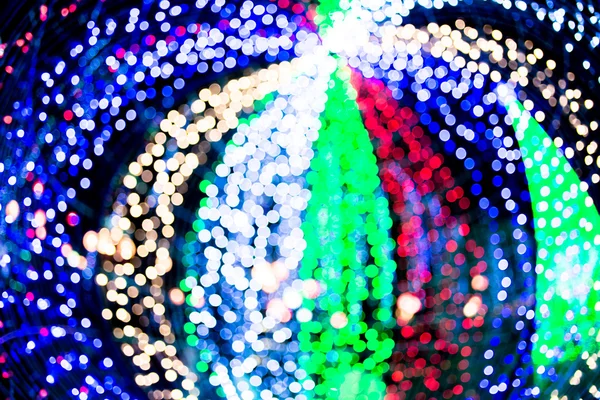 Abstrait fond bleu cercles bokeh pour fond de Noël . — Photo