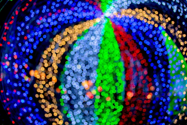 Αφηρημένα φόντο μπλε κύκλους bokeh για Χριστούγεννα φόντο. — Φωτογραφία Αρχείου