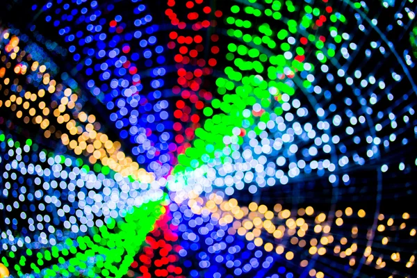 Abstrakter Hintergrund blaue Bokeh-Kreise für Weihnachten Hintergrund. — Stockfoto