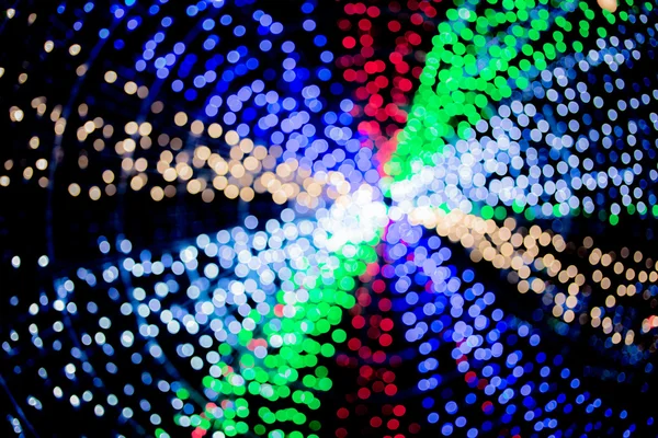 Αφηρημένα φόντο μπλε κύκλους bokeh για Χριστούγεννα φόντο. — Φωτογραφία Αρχείου