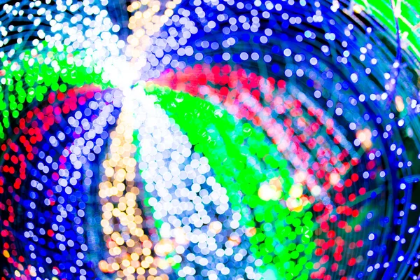 Astratto sfondo blu bokeh cerchi per lo sfondo di Natale . — Foto Stock