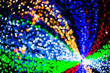 arka plan mavi bokeh daireler Noel arka planı için.