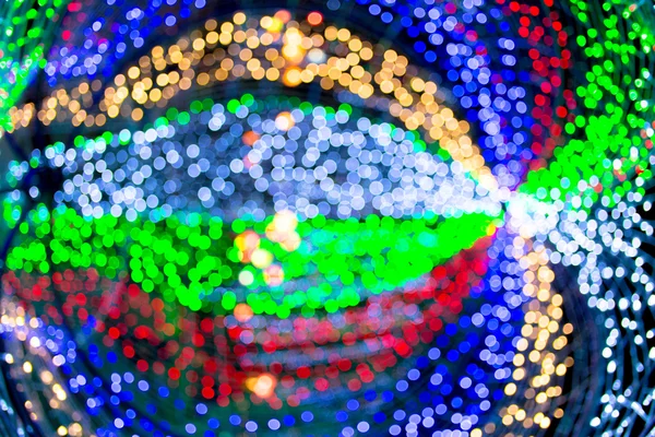 Abstrakter Hintergrund blaue Bokeh-Kreise für Weihnachten Hintergrund. — Stockfoto