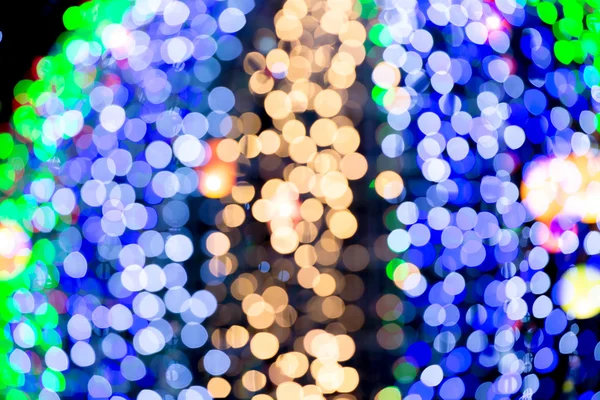 Abstrait fond flou cercles bokeh pour fond de Noël . — Photo