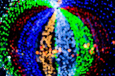 arka plan bulanıklık bokeh daireler Noel arka planı için.