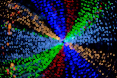 arka plan bulanıklık bokeh daireler Noel arka planı için.