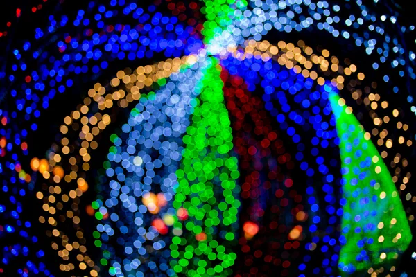 Astratto sfondo sfocatura bokeh cerchi per lo sfondo di Natale . — Foto Stock