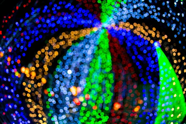 Astratto sfondo sfocatura bokeh cerchi per lo sfondo di Natale . — Foto Stock