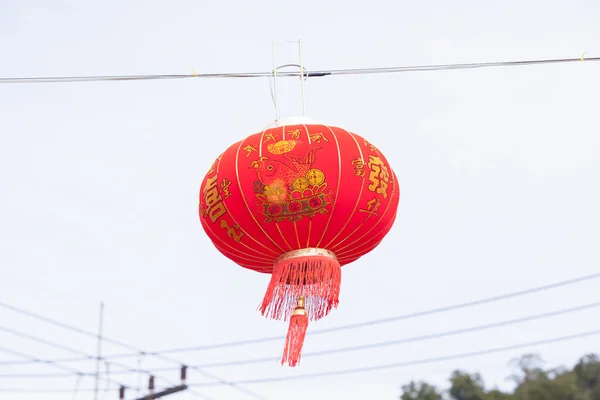 Linternas chinas sobre fondo blanco . — Foto de Stock