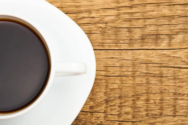 Tazza di caffè - nero forte ravvicinata colpo dello studio — Foto Stock