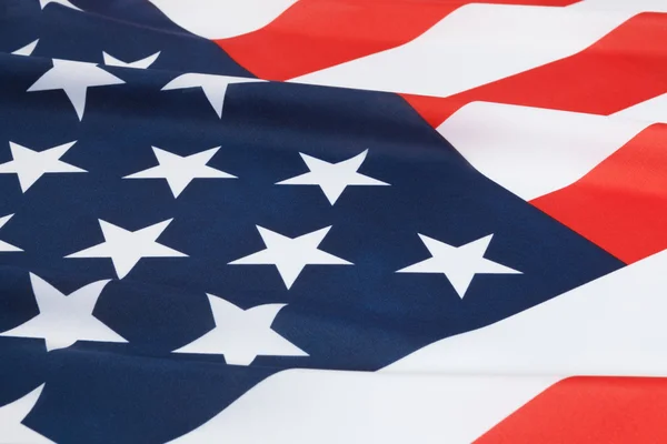 Arruffato bandiere nazionali - Stati Uniti d'America — Foto Stock