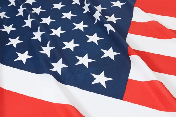 Studio shot of ruffled national flag - United States — Stock Photo, Image