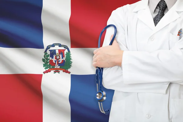 Concepto de sistema nacional de salud - República Dominicana — Foto de Stock