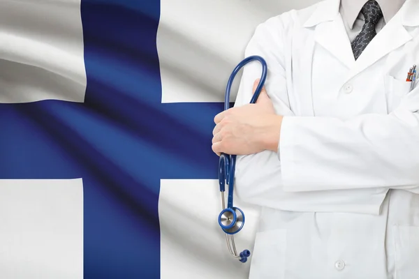 Понятие национальной системы здравоохранения - Финляндия — стоковое фото