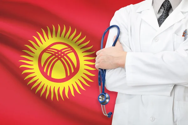 Concept of national healthcare system - Kyrgyzstan — Stock Photo, Image