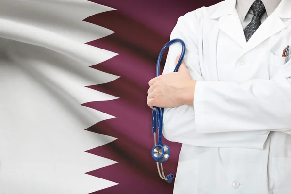 Concept of national healthcare system - Qatar — Stock Photo, Image