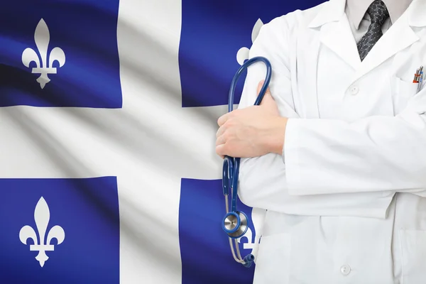 Begreppet nationella hälsovårdssystem - quebec — Stockfoto