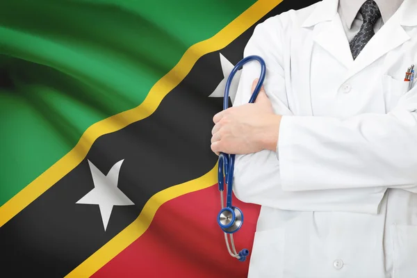 Понятие национальной системы здравоохранения - Сент-Китс и Невис — стоковое фото