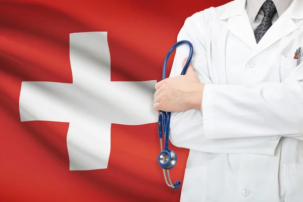 Begreppet nationella hälsovårdssystem - Schweiz — Stockfoto