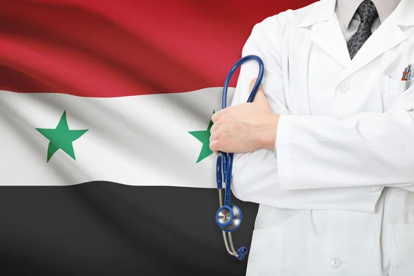 Понятие национальной системы здравоохранения - Сирия — стоковое фото