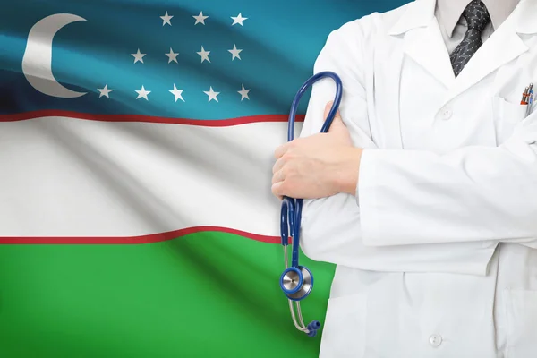 Concept of national healthcare system - Uzbekistan — Stock Photo, Image