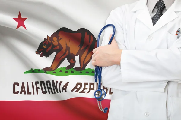 Concept of US national healthcare system - state of California — Stock Photo, Image