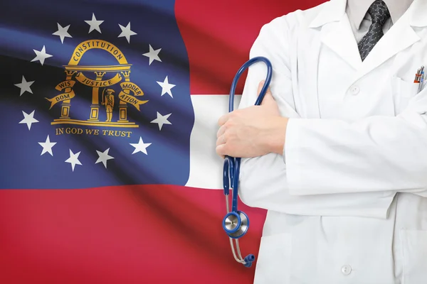 Concept of US national healthcare system - state of Georgia — Stock Photo, Image