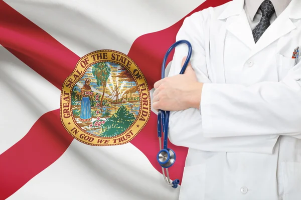 Konzept von uns nationalen Gesundheitssystem - Staat Florida — Stockfoto