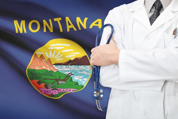 Concept of US national healthcare system - state of Montana — Stock Photo, Image