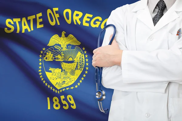 Concept van ons nationale gezondheidszorg - staat oregon — Stockfoto