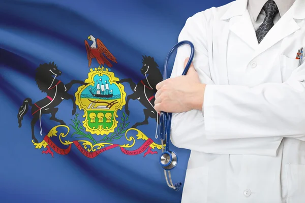 Concept of US national healthcare system - state of Pennsylvania — Stock Photo, Image