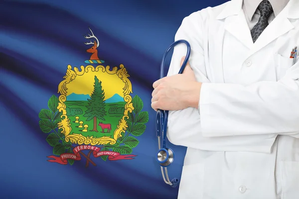 Concept of US national healthcare system - state of Vermont — Stock Photo, Image