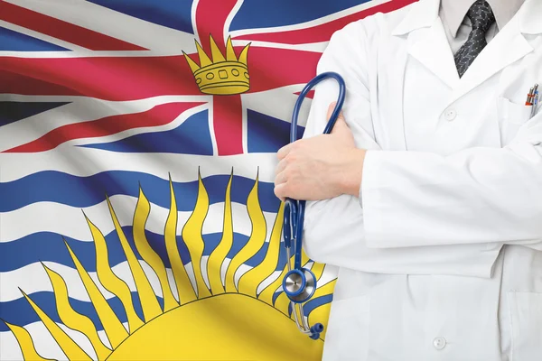 不列颠哥伦比亚省的加拿大全国医疗保健系统的概念 — 图库照片