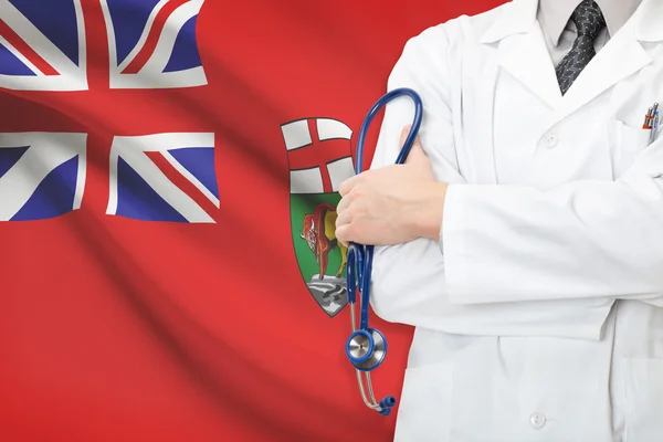 Concepto de sistema de salud nacional canadiense - provincia de manitoba — Foto de Stock