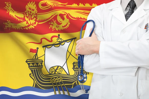 Concept of Canadian national healthcare system - New Brunswick province — Stock Photo, Image